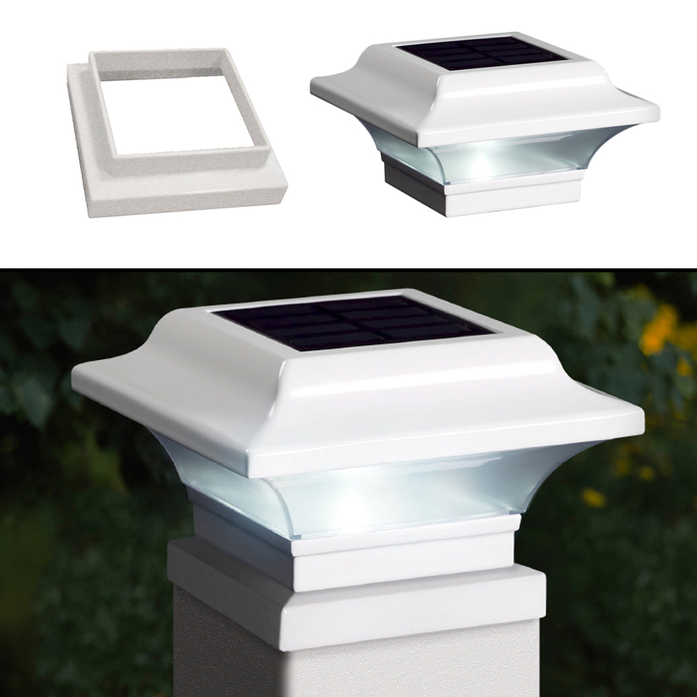 Imperial Solar Post Cap Light White with 3x3 Adapter