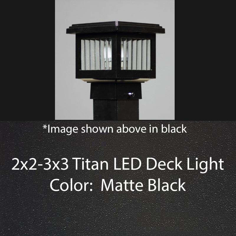 Aurora Deck Lighting Titan Low Voltage LED Lighting Post Caps