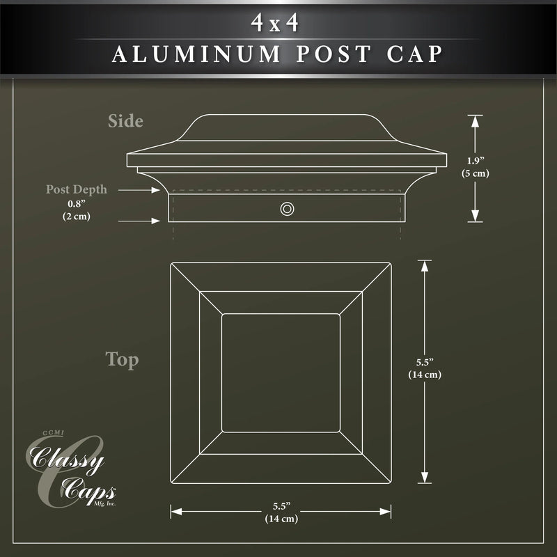 4x4 Aluminum Post Cap