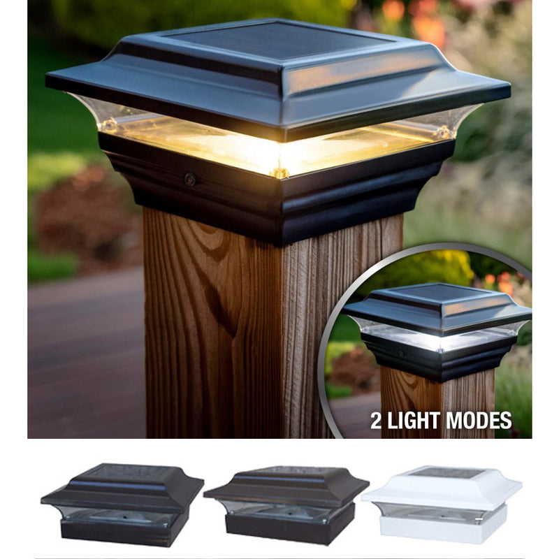 Imperial 4.5" Metal Solar Post Cap Light