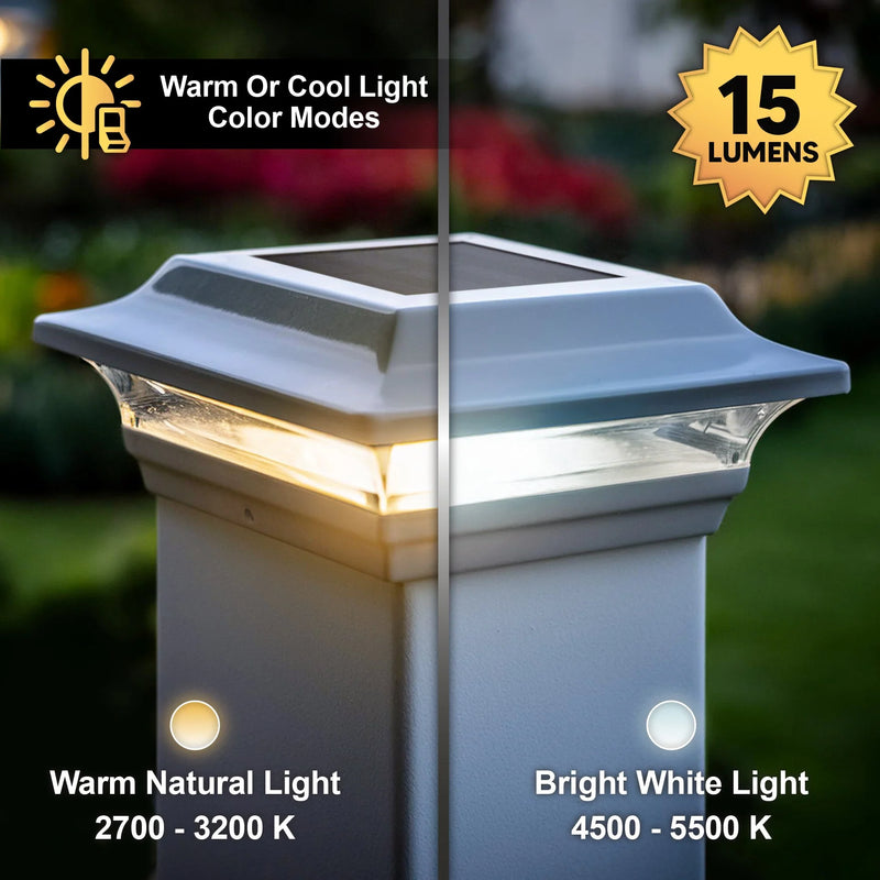 Imperial 4.5" Metal Solar Post Cap Light