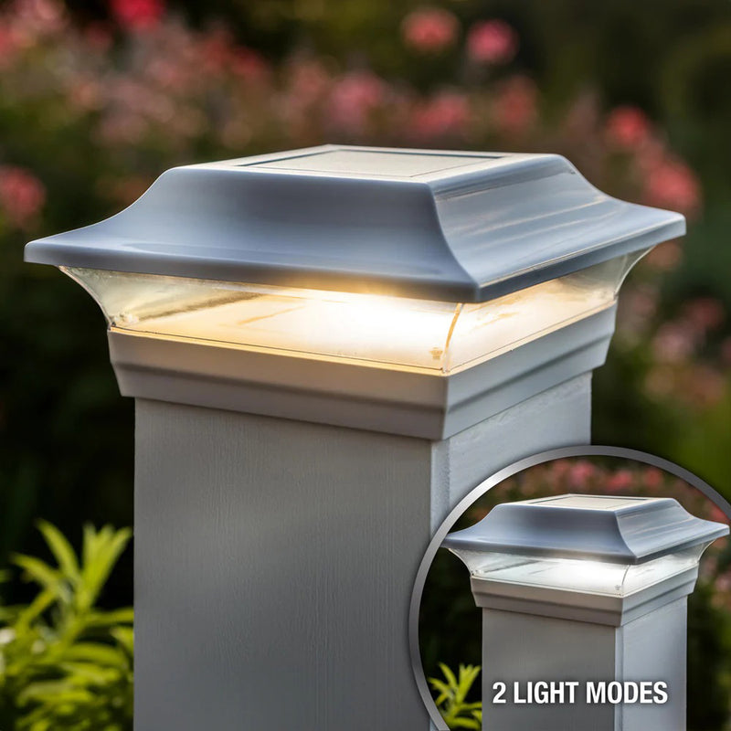 Imperial 5x5 Metal Solar Post Cap Light