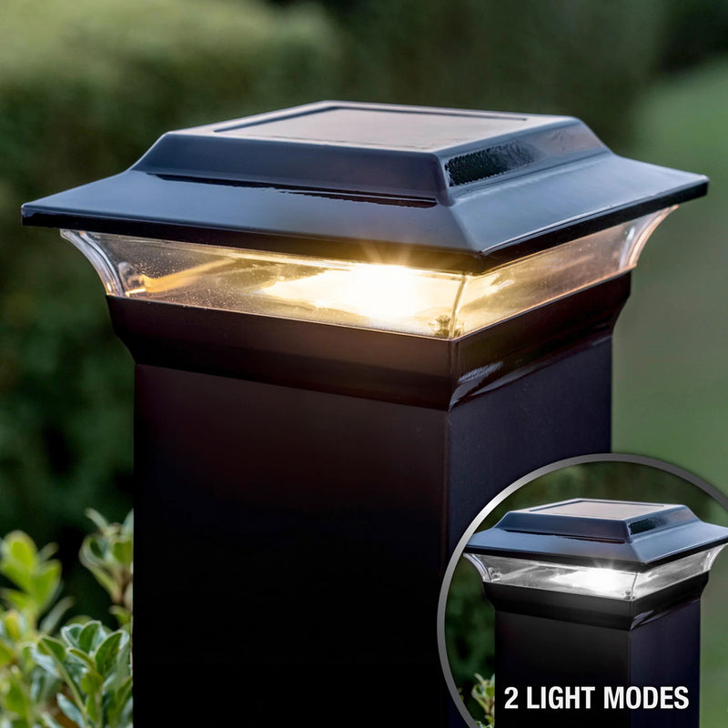 Imperial 5x5 Metal Solar Post Cap Light