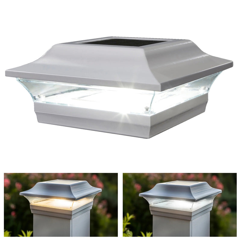 Imperial 5x5 Metal Solar Post Cap Light