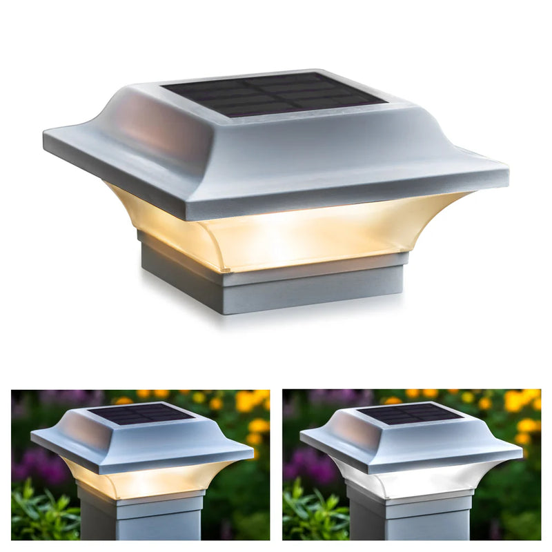 Imperial Solar Post Cap Light - White with 3x3 Adapter