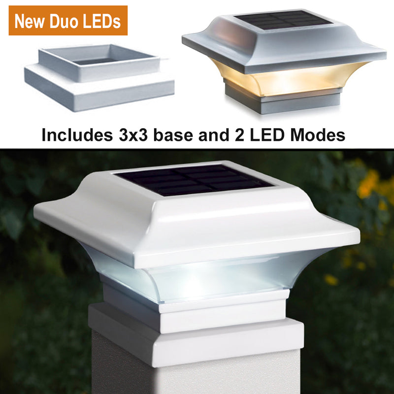 Imperial Solar Post Cap Light - White with 3x3 Adapter