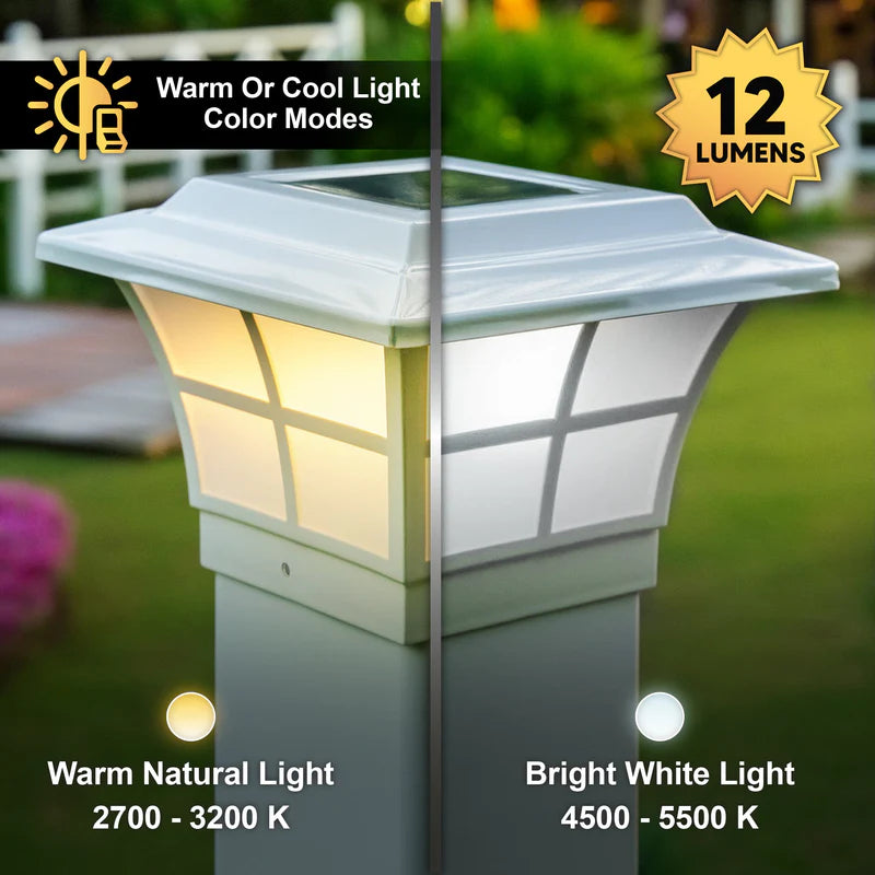 Prestige Solar Post Cap Light - White 4x4