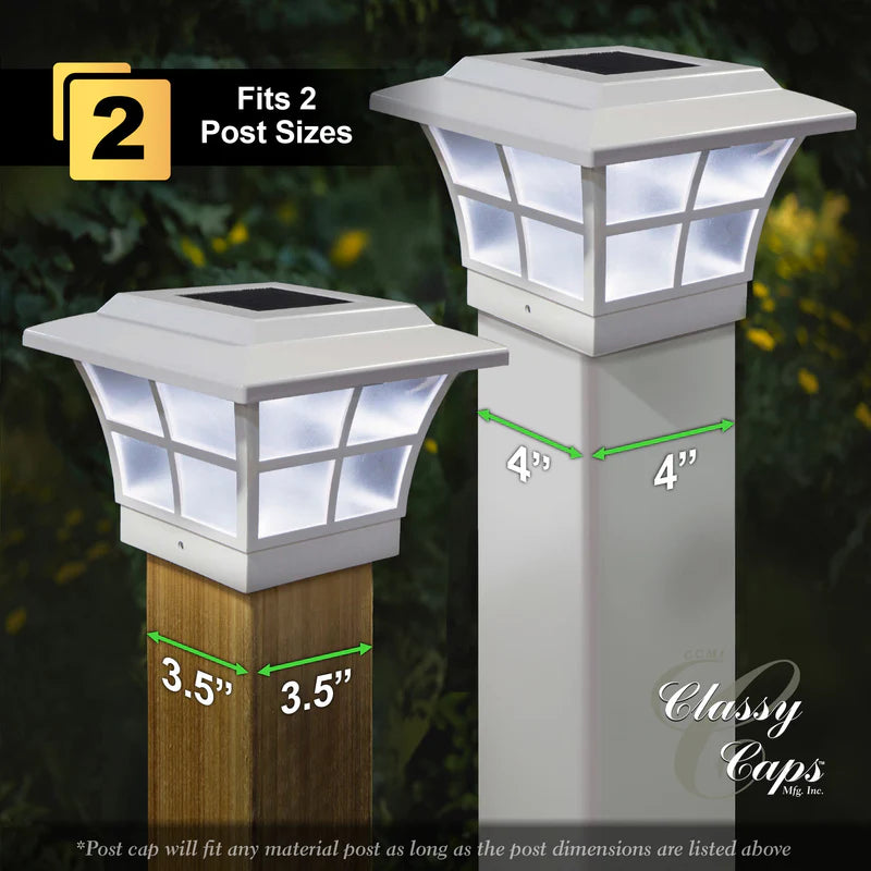 Prestige Solar Post Cap Light - White 4x4