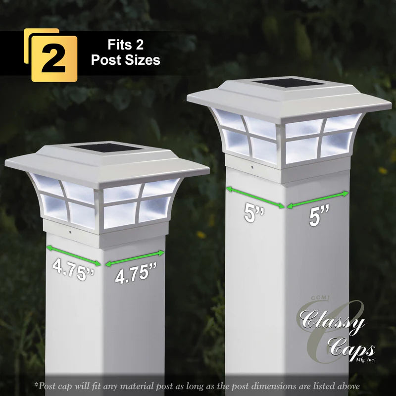 Prestige Solar Post Cap Light - White 5x5