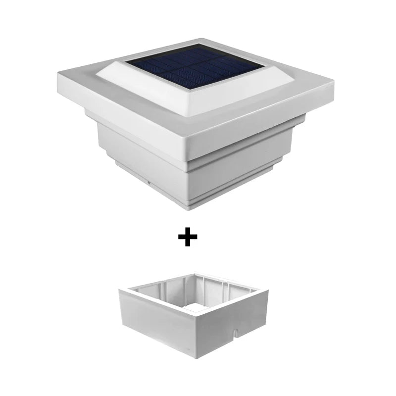 Regal PVC Solar Post Cap Light 4x4-5x5 White