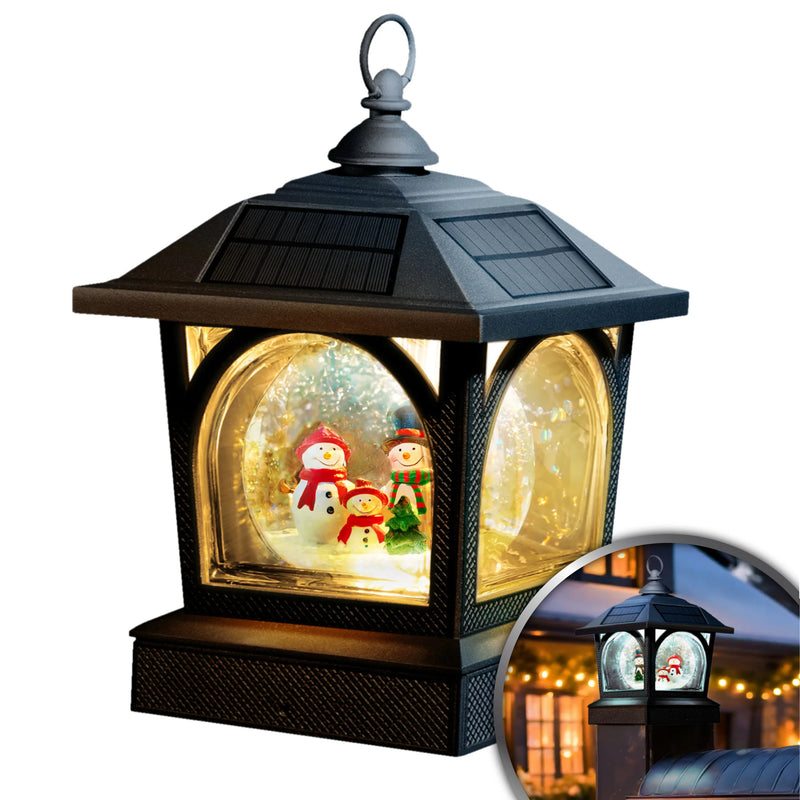 Holiday Solar Post Cap/Table Top/Garden Lantern