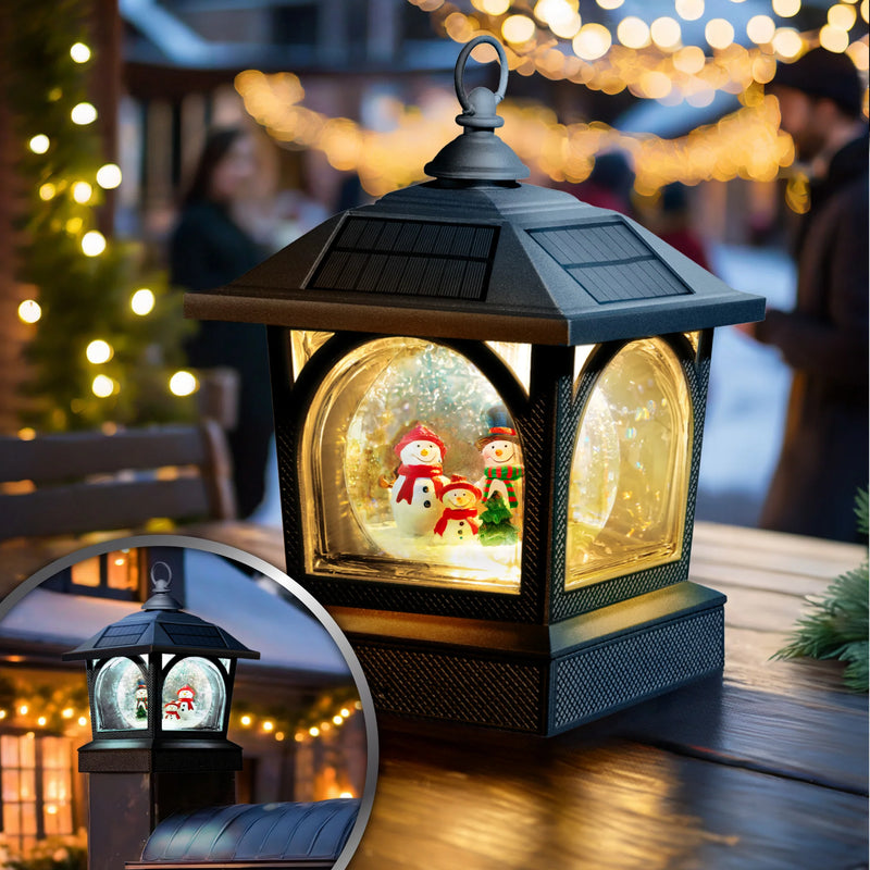 Holiday Solar Post Cap/Table Top/Garden Lantern